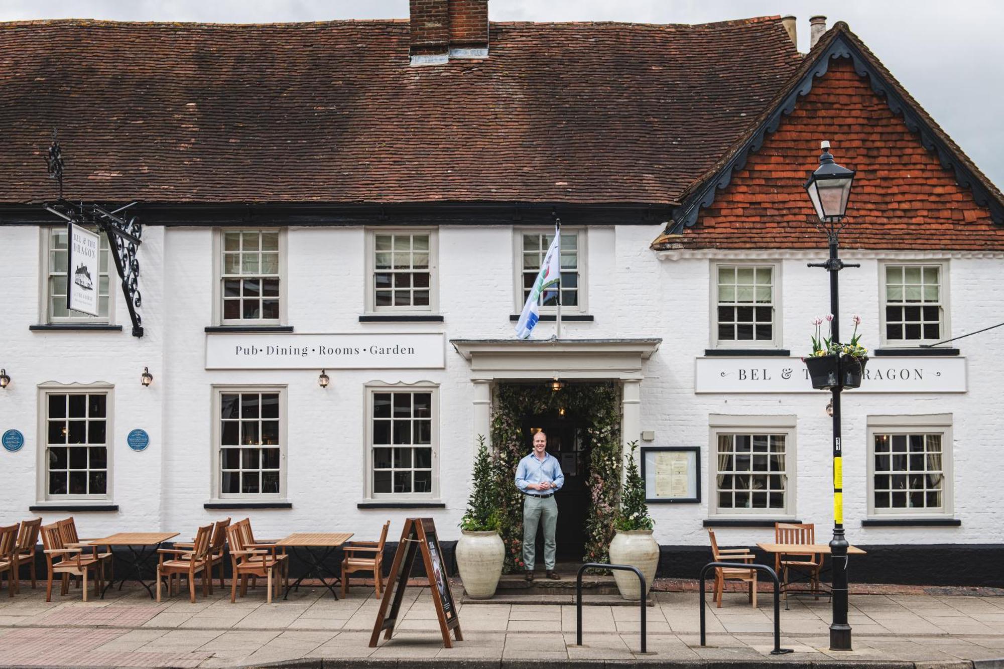 Hotel Bel And The Dragon-Odiham Exteriér fotografie